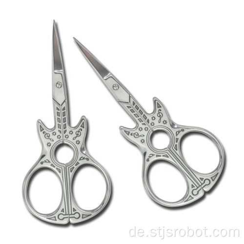 Edelstahl-Nähwerkzeuge Gitarrenform Stitchwork Craft Embroidery Scissors